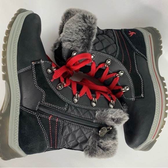 NWOT Santana Canada Maleo Boots Urban Collection. Maleo Black and Red Size 6 - Picture 7 of 16